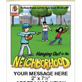 Hanging Out in the Neighborhood for Kids Stock Design 8-Page Coloring Book